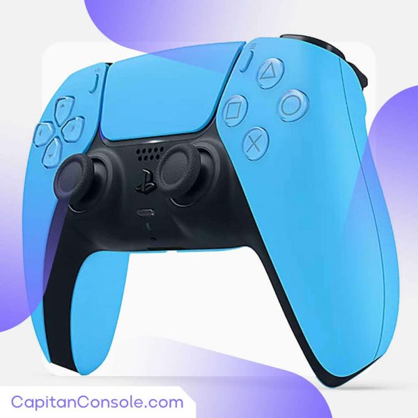دسته بازی PS5 آبی روشن Dual Sense Star Light blue - Image 3