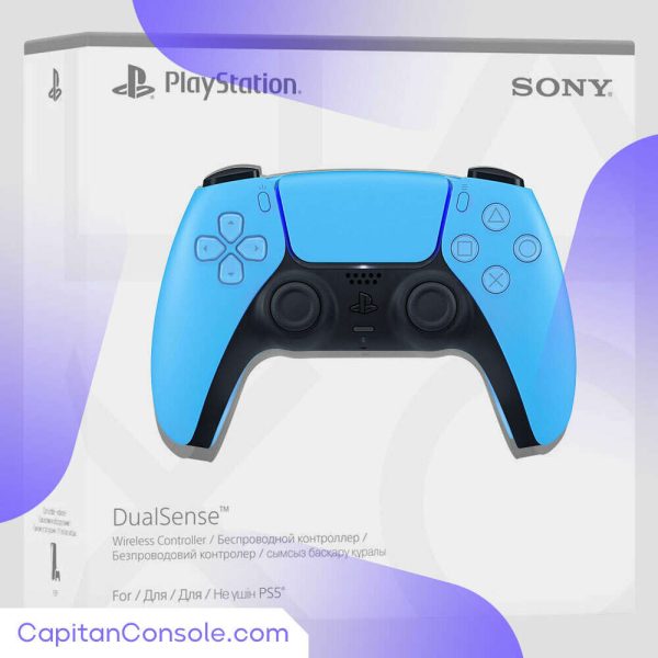 دسته بازی PS5 آبی روشن Dual Sense Star Light blue - Image 2