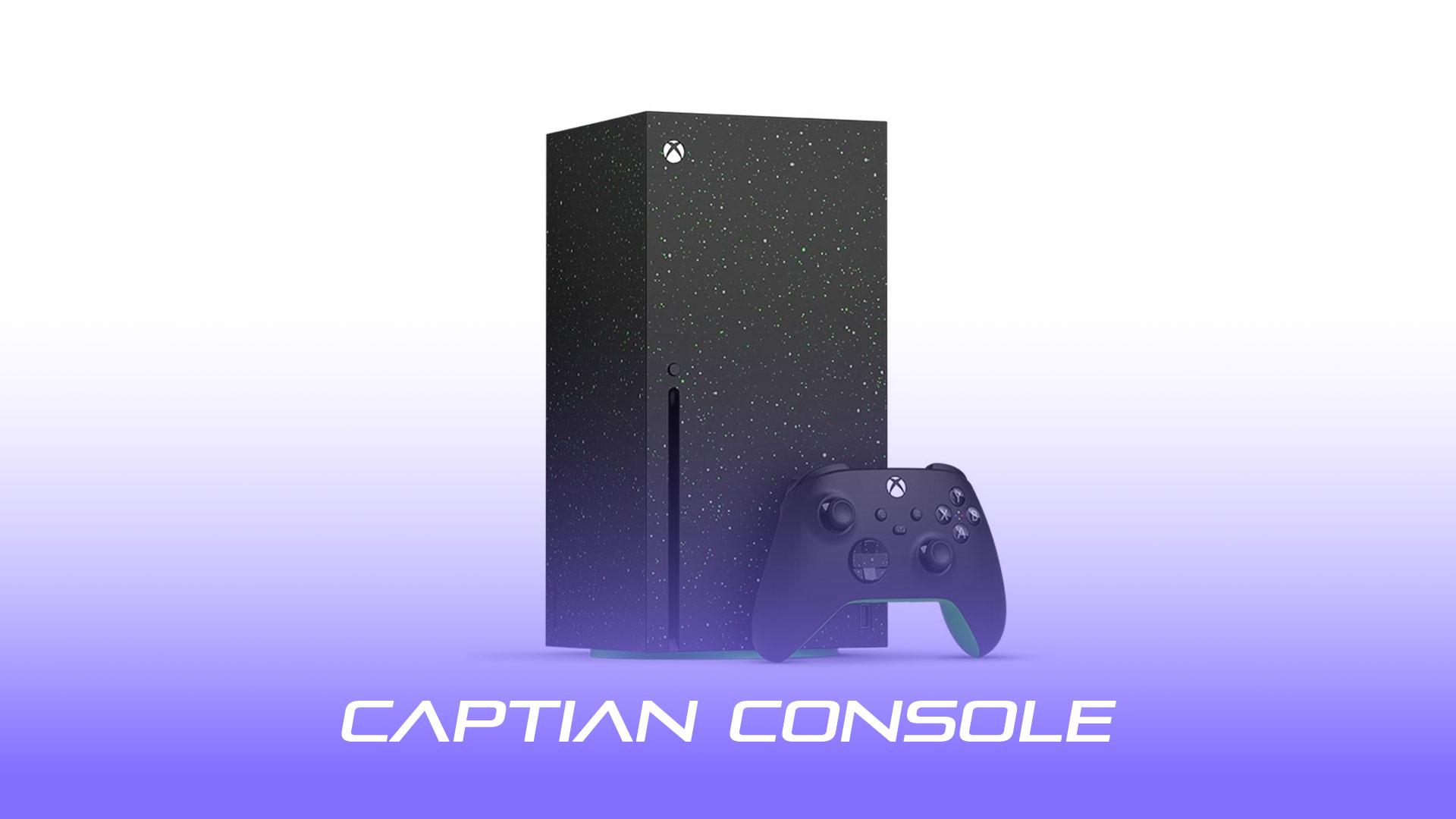 تصویر کنسول Xbox Series X مشکی 2 ترابایت نسخه Galaxy Black به همراه دسته بازی