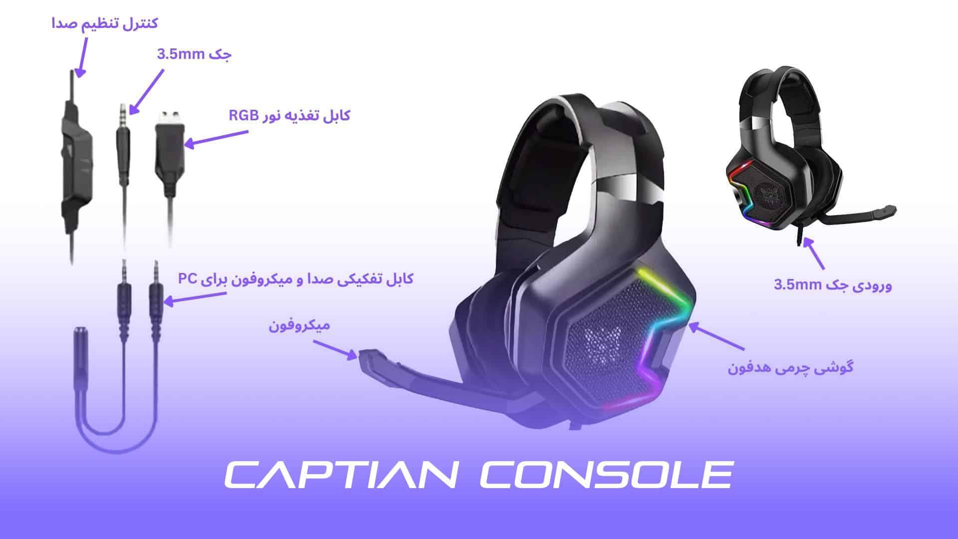 تصویر اجزای و لوازم جانبی هدفون اونیکوما مدل k10 Pro 