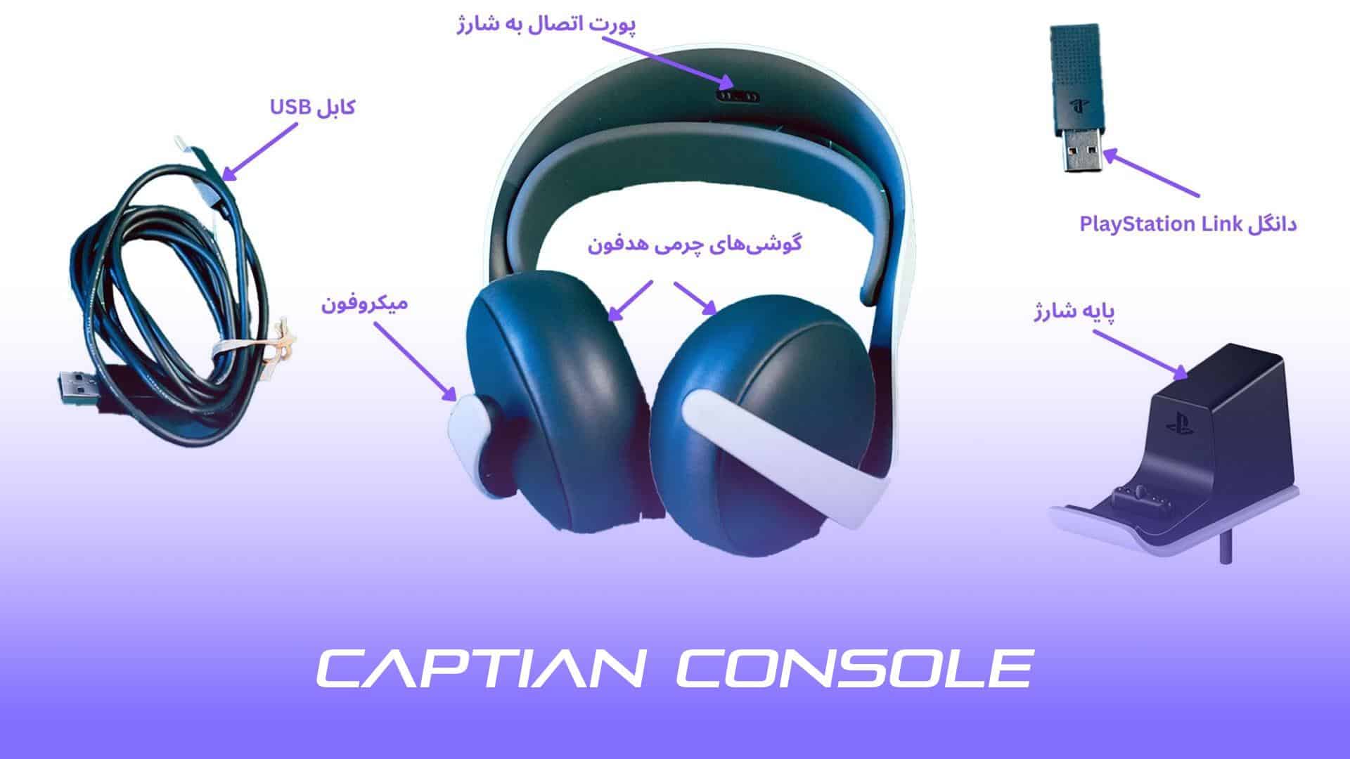 تصویر اجزای و لوازم جانبی هدست PULSE Elite 
