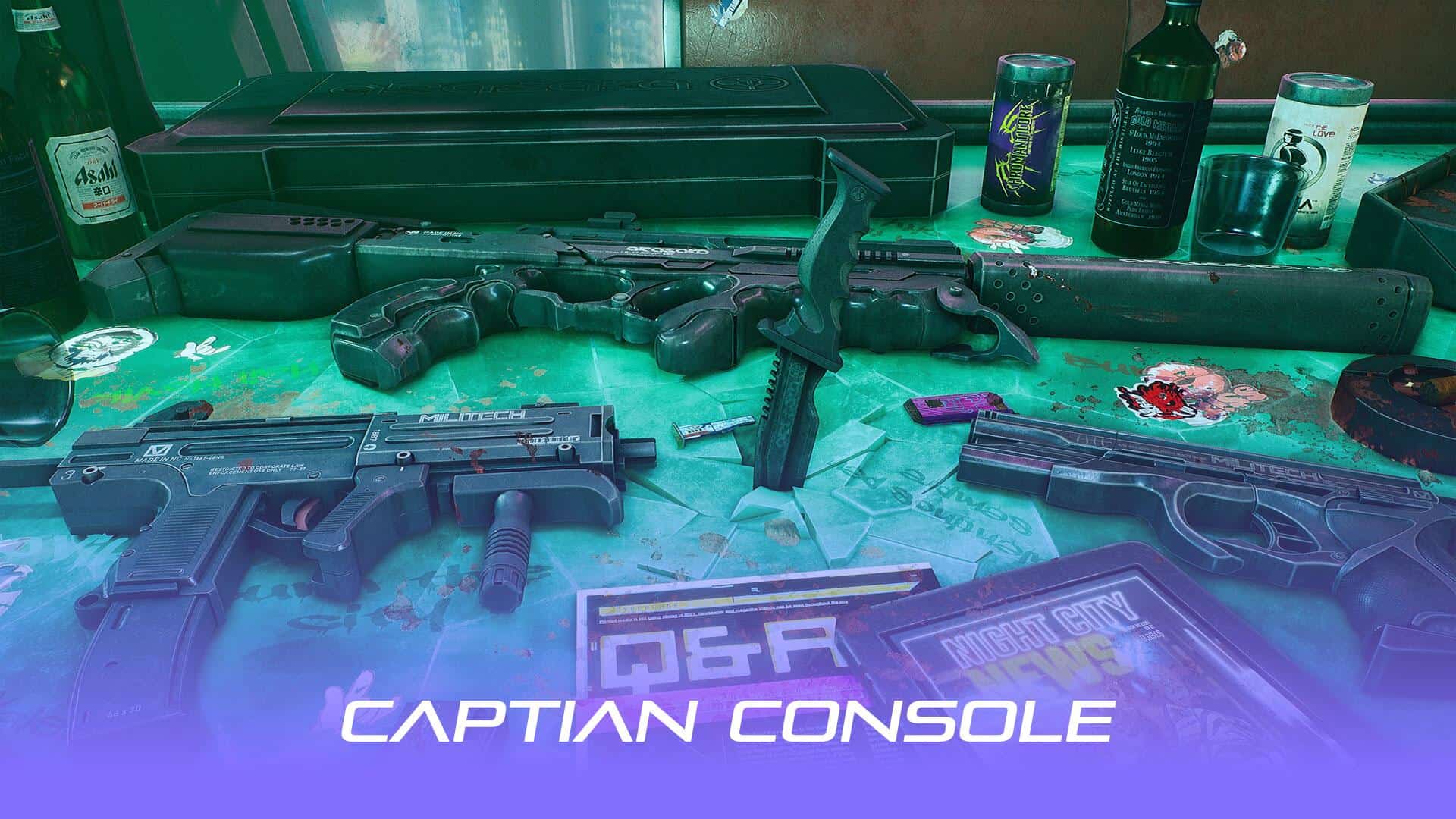 تصویری از اسلحه‌های بازی Cyberpunk 2077 