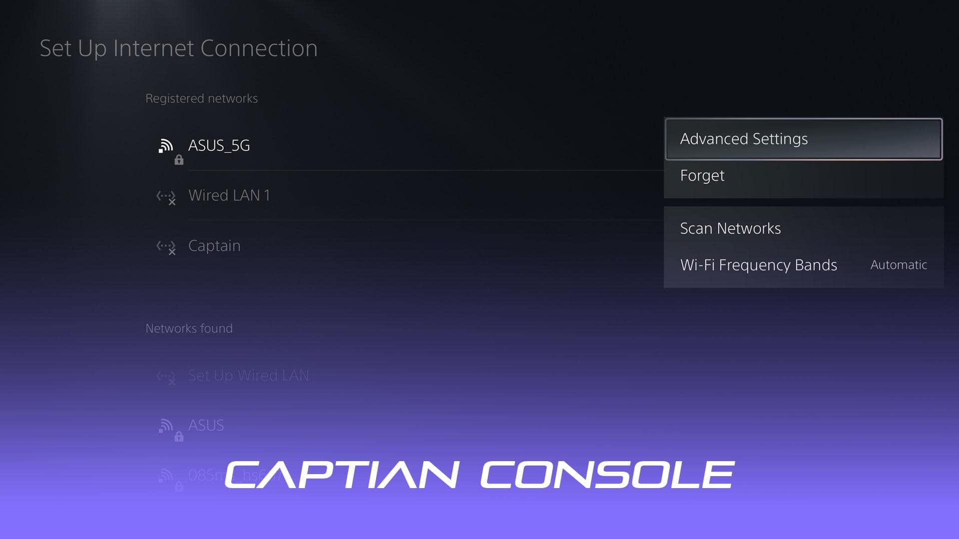 زدن دکمه Options روی دسته و وارد شدن به Advanced Settings