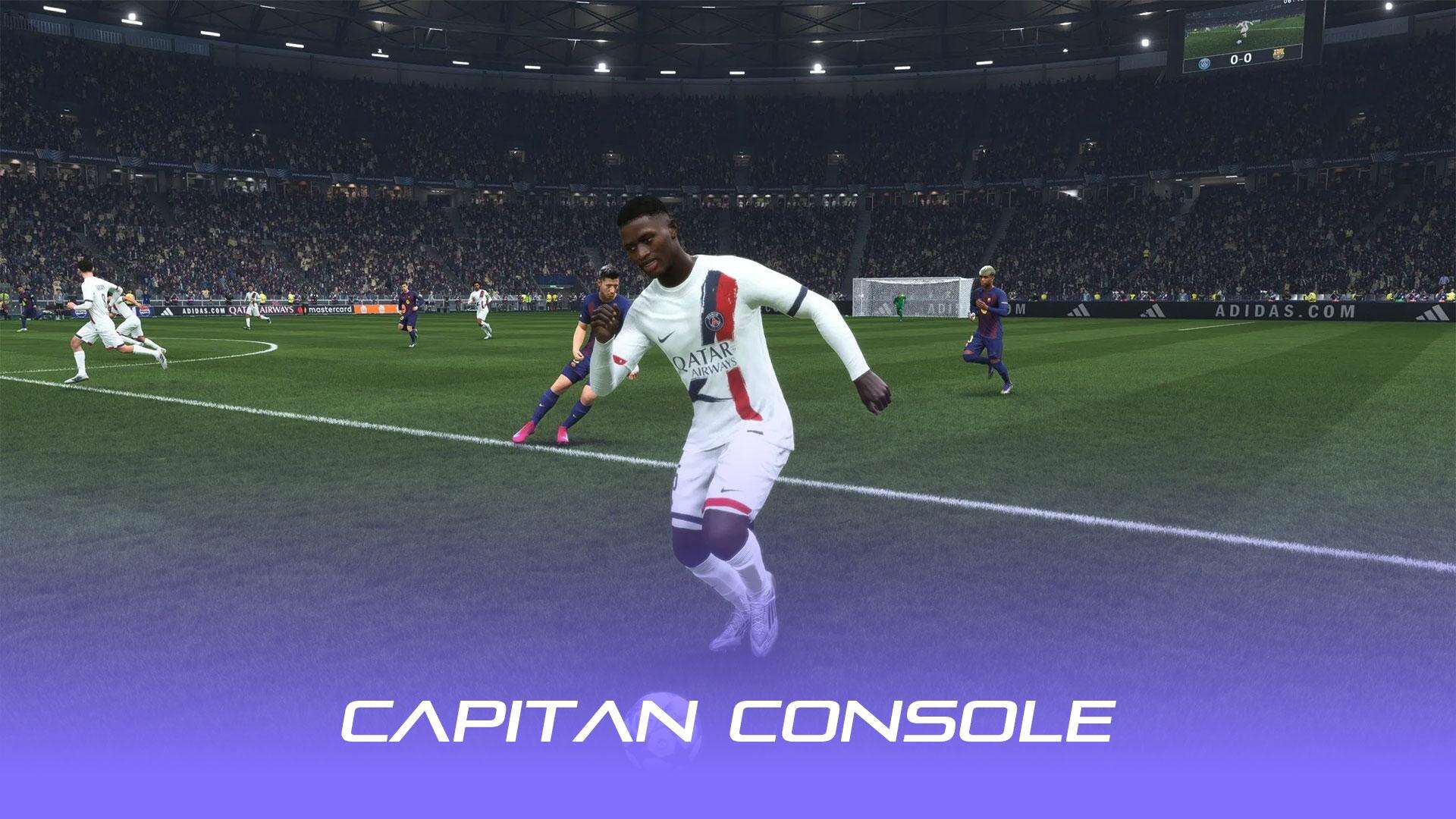 تصویر بازیکن در حال دنبال کردن توپ 