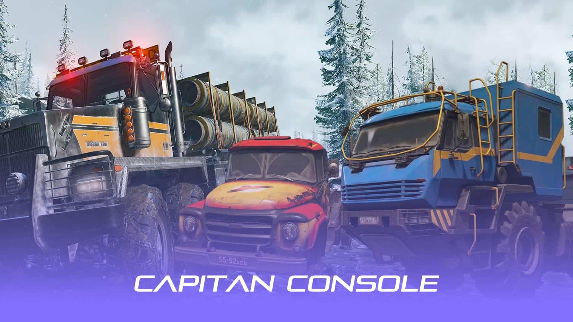 تصویری از کامیونهای بازی snow runner